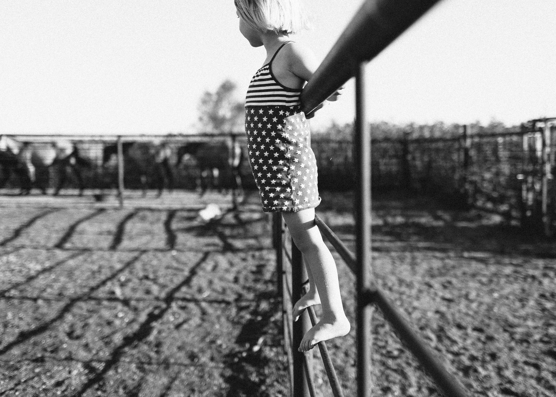 girl on railing