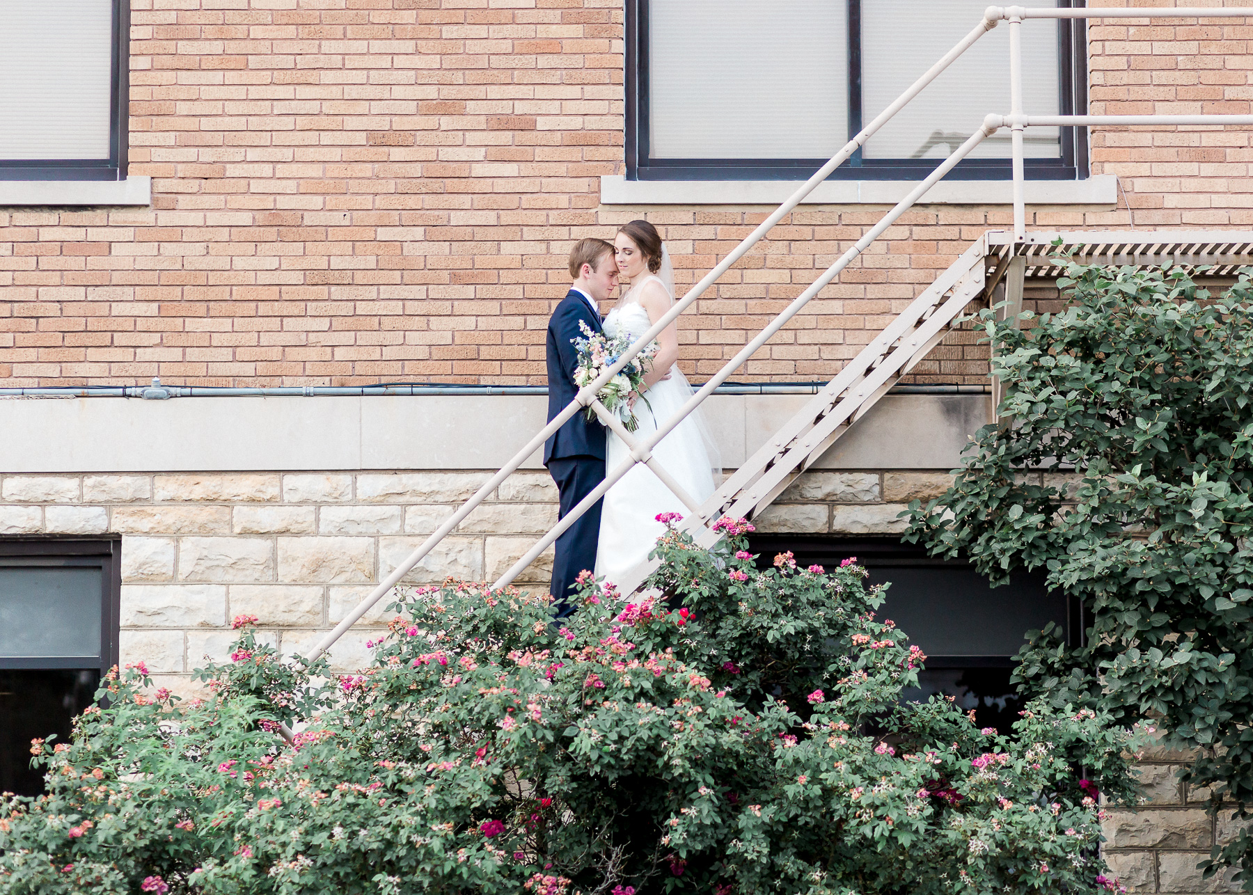 bride and groom sunset portraits