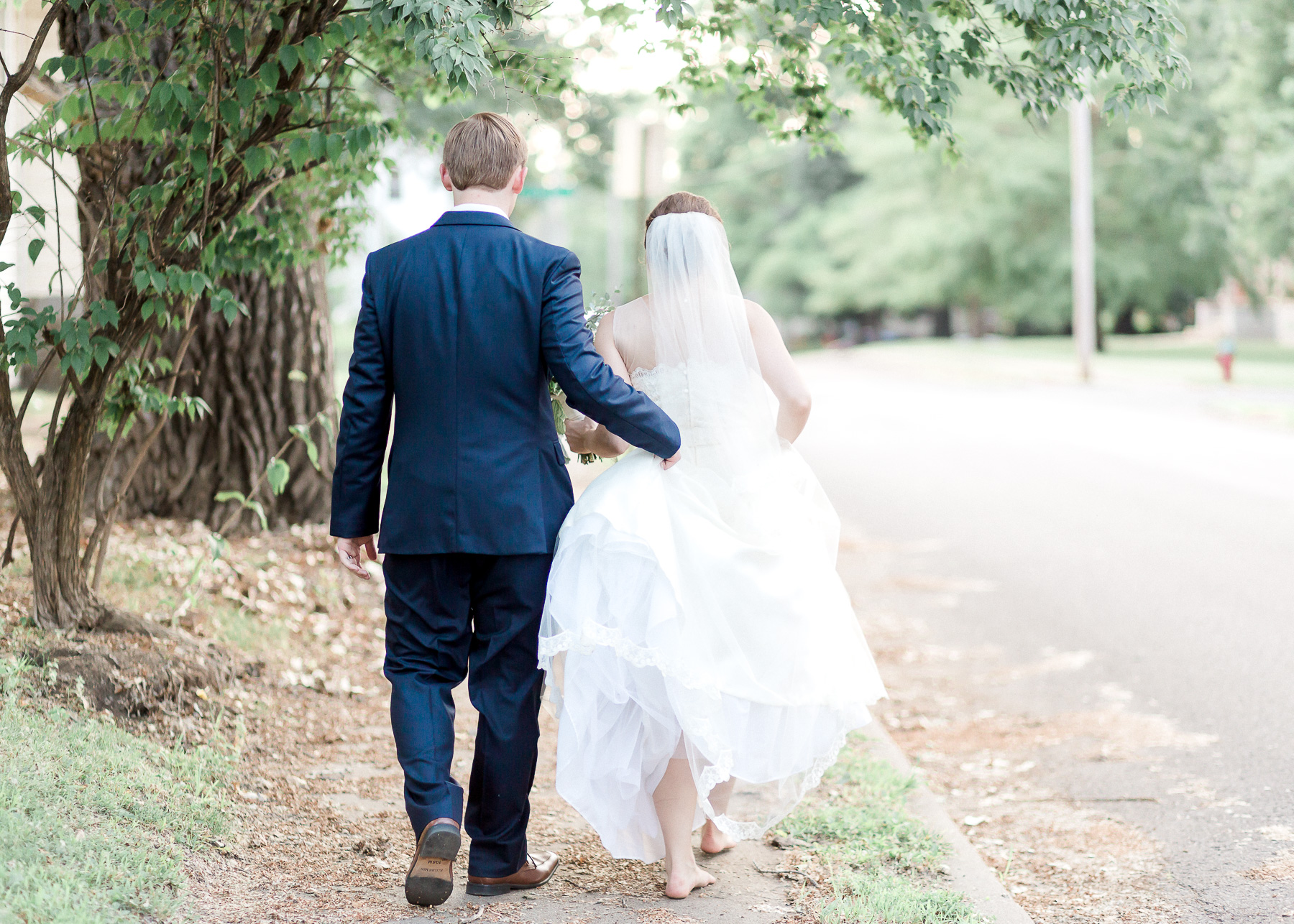 bride and groom sunset portraits