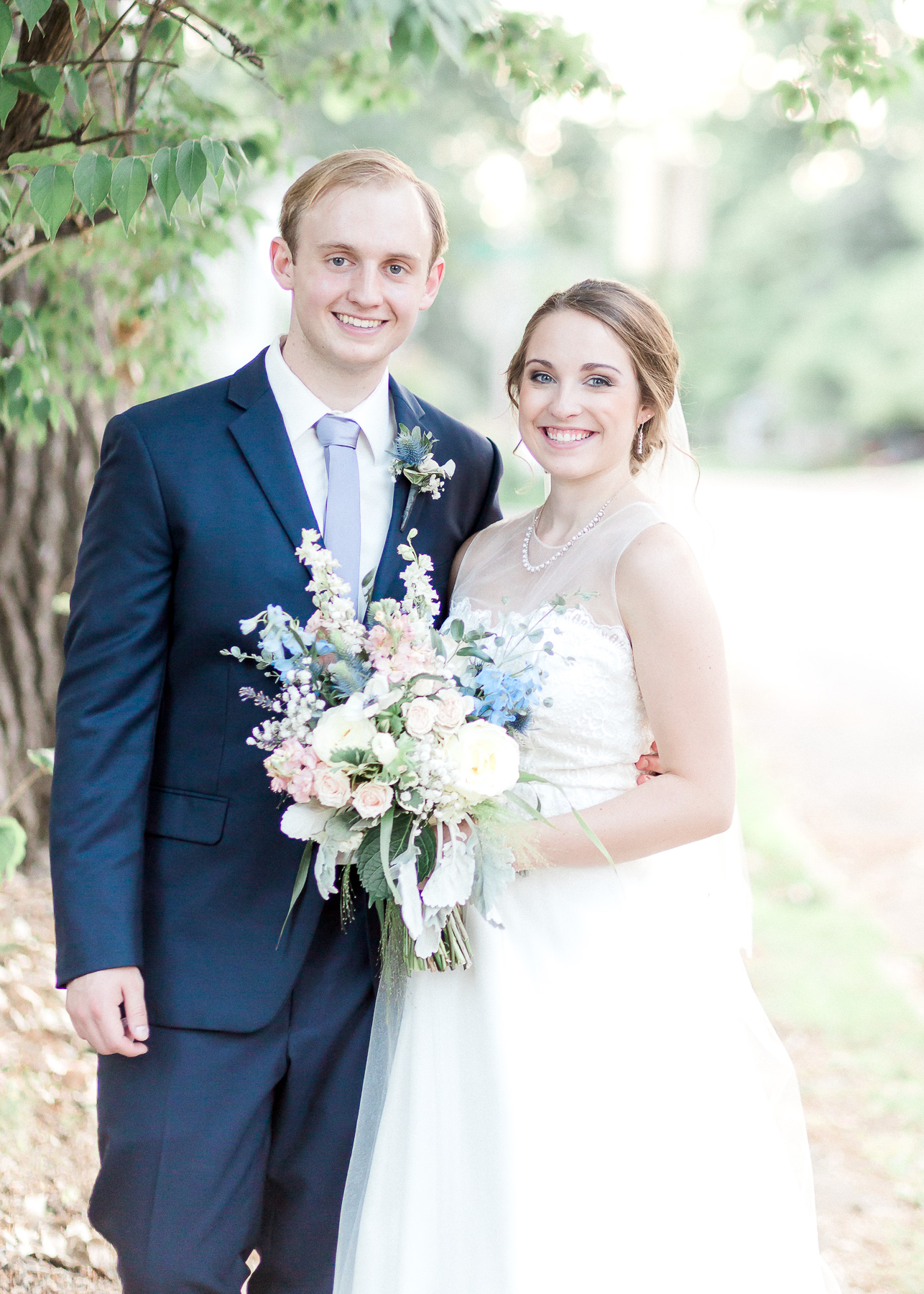 bride and groom sunset portraits