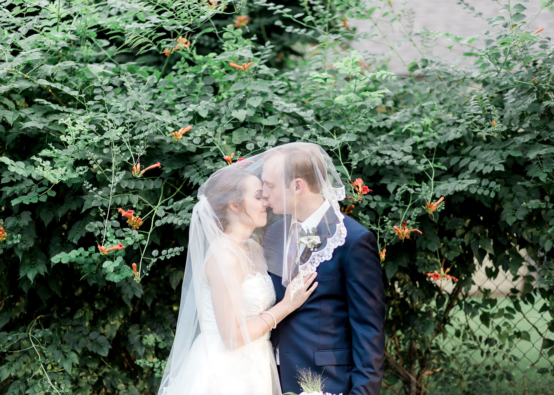 bride and groom sunset portraits