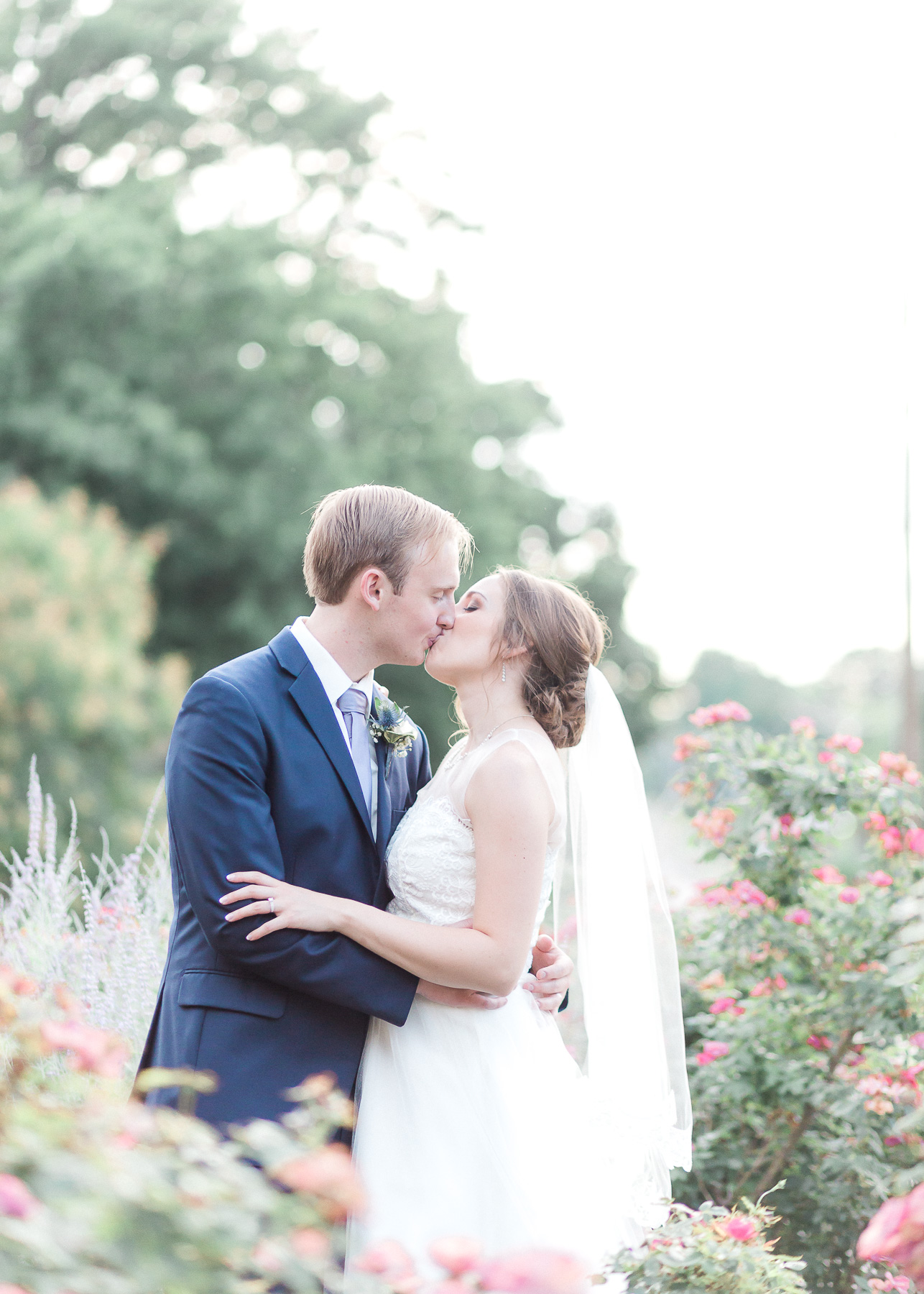 bride and groom sunset portraits